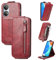 Phone Flip Case Étui portefeuille Compatible with Huawei Honor X7, étui en cuir de qualité supérieure avec fentes Compatible with cartes de crédit et espèces, étui à rabat avec béquille magnétique Com