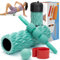 5 in 1 Schaumstoffrolle Set Mitteldichte Rücken Foam Roller Muscle Roller Stick Massageball Übungsbänder Triggerpunktfreigabe für Tiefenmuskelmassage Pilates Yoga Fitness Übung für den ganzen Körper