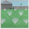 QINGYUAN Poster mit David Hockney A Lawn Being Sprinkled, 1967, Leinwand, Geschenke, Bild, Gemälde, Poster, Raumdekoration, Heimdekoration, 60 x 60 cm
