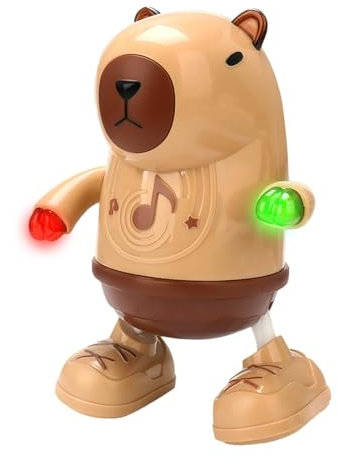 Jouet Capybara,Jouet de danse Capybara | Jouet musical animal de dessin animé électrique | Capybara lumineux et secouant le corps, jouets électriques avec lumières et sons pour les vacances et les ann
