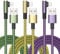 Cable de Carga iPhone, Cable Lightning【3 piezas 2M】 90 Grados iPhone Cable de Carga Rápida MFi Certificado Fast USB a iPhone Cable de Nylon para iPhone 14 13 12 11 Pro Max Mini XR XS X 8 7 6 6s Plus