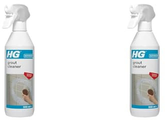 HG Grout Cleaner, Ready-To-Use Tile Grouting Cleaning Spray, Removes Stubborn Dirt, Marks & Stains Between Tiled Walls & Floors - 500ml Spray (591050106) (Pack of 2)
