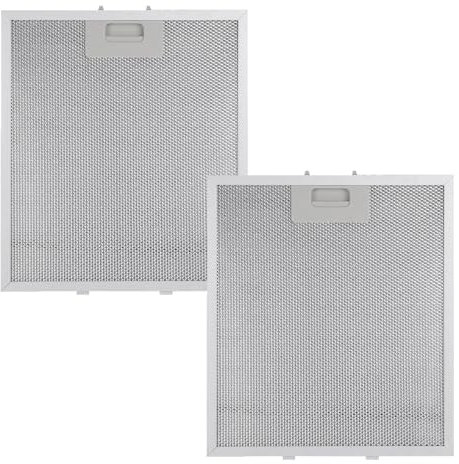 2 cookware cover filters, Extractor Fan Filters,Cooker Hood Filter Set,Universal Kitchen Extractor Fan Filters , 5-Layer Aluminum Hood Filters (320 x 260 mm) for Effective Ventilation