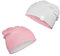 MAYLILY - Mütze - Doppelseitige Mütze - Zweifarbige Beanie - Bambusmütze - Bambuskappe - Kindermütze - Bambushaube Baby - Bambushut - (DE/NL/SE/PL, Numerisch, 34, 46, Light Grey - Blush pink)