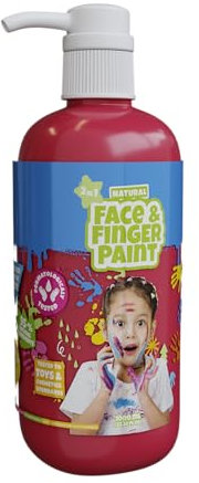 Natural Face & Finger Paint - 1000 ML - Rouge