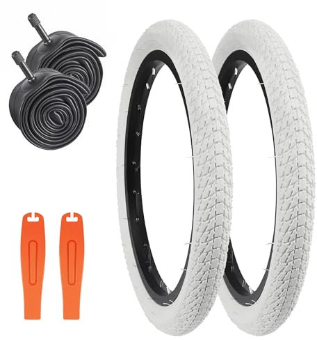 ZUKKA 2 neumáticos de bicicleta plegables de 16 pulgadas y 16 x 1,75 cm, abrigo 47-305 Plus, 2 unidades de manguera de 16 pulgadas para MTB, bicicleta infantil, bicicleta de estudiantes, bicicleta