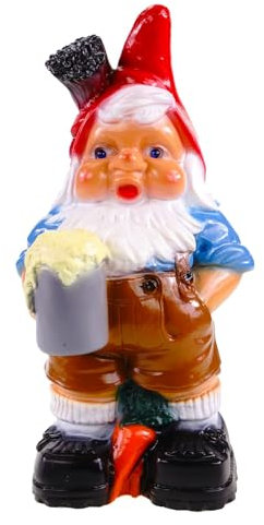 Kremers Schatzkiste Gartenzwerg Oktoberfest Wetterfest PVC 36 x 15 cm Bruchfest - Made in Germany - Doppelt Lackiert - UV-Schutz - Fröhliche Bierfest-Deko für Garten und Terrasse