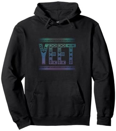 Classic Yeet Expression Design with Retro Twist Pullover Hoodie