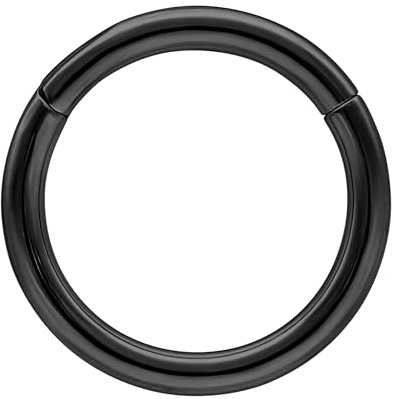 Wildcat Piercingringe - Hinged Ring aus Titan Grad 23, Körperstelle: Ohr, Nase, Lippe, Bauchnabel