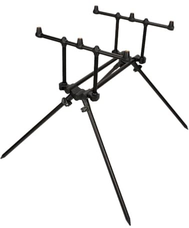 Hirisi Tackle Rod Pod Rutenhalter – 3 Ruten oder 2 Ruten wählbar, – Aluminium Rutenständer mit Tasche zum Karpfenangeln, Angelrutenständer