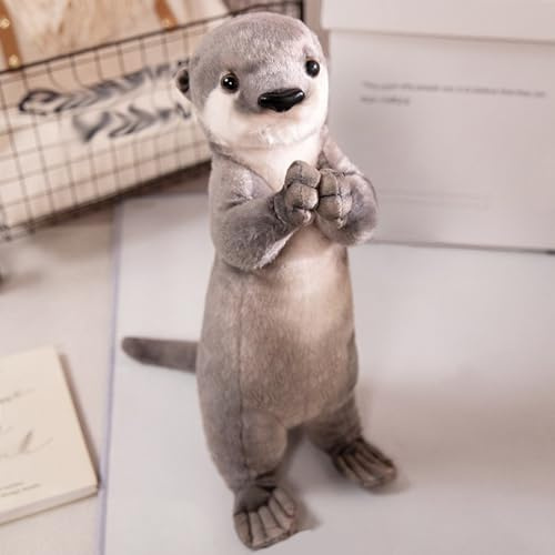 Xiyocadt Otter Kuscheltier, 35cm Fischotter Plüschtier, Stofftier Plüsch Tier, Geschenk für Jungen Mädche Erwachsene
