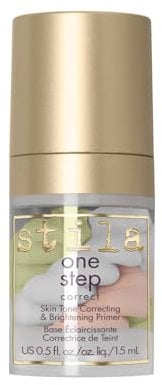Stila One Step Correct Skin Tone Color Corrector Mini Deluxe – All in 1 Travel Sized Brightening Primer Serum & Make-up Primer for Even Skin - 30ml