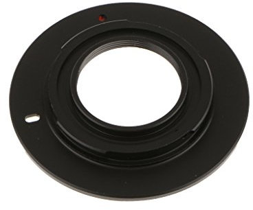 prasku 1pc Kameraobjektivadapter für C Mount Objektiv auf /3 MFT Schwarz