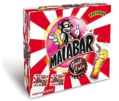 Malabar Bonbons Cola Boite de 200 Pièces