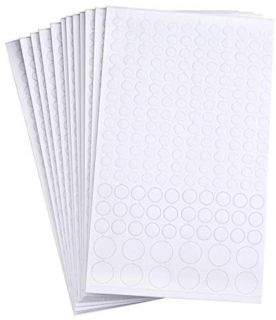 Outus 12 Sheets Foam Round Dots Double -Sided Adhesive 3D Craft Foam Tape for DIY Handmade Crafts,Card Making or Office Supplies,2376 Pieces,3 Sizes