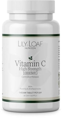 Lily & Loaf Vitamin C High Strength 1,000mg – Controlled Release (90 Tablets)