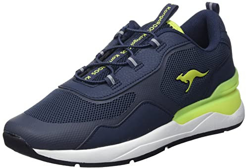 KangaROOS Jungen Kd-road Sneaker, Dk Navy Lime, 35 EU