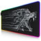 CSL-Computer – XXL RGB Gaming Mauspad – LED Schreibtischunterlage – 900 x 400 mm Übergröße – XXL Mauspad – LED Multi Color – 11 Beleuchtungsmodi – 7 LED-Farben plus 4 Effektmodi – waschbar – Schwarz