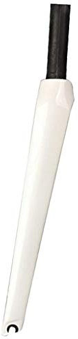 QHY 700C Road Bicycle Bike Fork Ultralight Full Carbon Fiber Forks Fixed Gear EN Standard 1-1/8 380g (Color : White, Size : 700C)