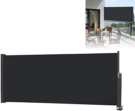 ACXIN Toldo lateral extensible, protección visual contra el viento, toldo de pared lateral, tela para terraza y balcón, (100 x 300 cm, antracita)