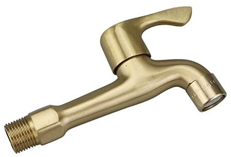 Robinet d'extrémité de tuyau en laiton 1/2, kit de robinet de jardin extérieur, robinet à tournant sphérique en laiton pour eau extérieur, kit de robinet extérieur, robinet d'allotissement pour
