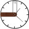 Yumyolk Wanduhr groß Wanduhr ohne tickgeräusche modern Wand Uhr Holz schwarz braun 60 cm Vintage Retro Wohnzimmer landhausstil