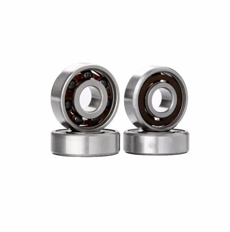 DINGGUANGHE 8 stücke 608 Hybrid Black Keramiklager for Inline Roller Skate Skateboard Scooter Wave Board Caster Board