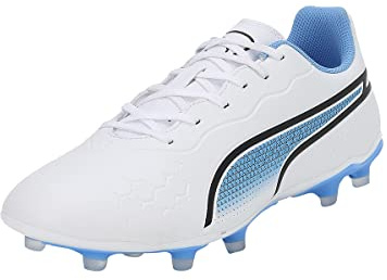 PUMA King Match FG/AG Supercharge weissblauorange, 44,5 Unisex