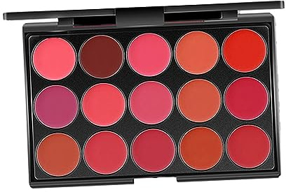 Generic Palette de Rouge à Lèvres, Ensemble de Maquillage, 15 Couleurs, Cadeau pour Débutant, Lèvres Nues, Modèle A
