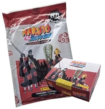 Panini Naruto Shippuden Akatsuki Attax Trading Cards (2024) Deutsche Version - 1x Starterpack + 1x Display je 24x Booster