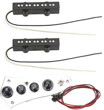 Micros Basses, 5 Micros Jazz Bass, Ensemble de Micros Manche et Chevalet, Micros pour Guitare électrique, Micros Jazz Bass, Pièce de Micro pour Guitare Jazz Bass à 5 Cordes, Jazz