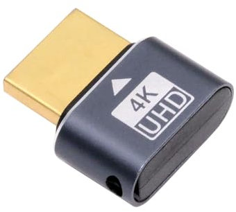 NFHK Virtueller Display Adapter 4K HDMI 1.4 DDC EDID Dummy Plug Headless Ghost Display Emulator HDTV 4K@60Hz