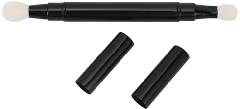 Nutriess Dual Eyeshadow Brush Retractable Portable Double Ended Eye Makeup Tool for Outdoor Travel