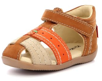 Bigbazar-2, Sandales Garçon, Camel Orange, 22