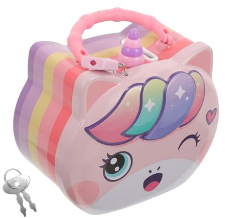 Vaguelly Unicorn Piggy Bank Little Girl Piggy Bank Piggy Banks with Opening Coin Bank Children Savings Jar Small Piggy Bank Piggy Bank Piggy Bank for Iron