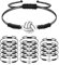 XOXVURI 14 Pieces Volleyball Bracelets Sports Charm Bracelets Adjustable Braided Rope Bracelet Friendship Bracelet For Boys Girls Team Players, Alloy And Wax Rope
