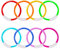 TOPWAYS Diving Pool Toys Set 8 Diving Rings Diving Torpedoes Swimming Underwater Pool Training Toys Diving Games Training Children's Gifts (8PCS Diving Rings)