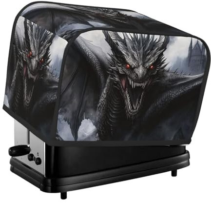 Majestic Dragon 3D-bedruckte Toaster-Abdeckung, 2 Scheiben, für Küche, Kleingerät, Staub- und Fingerabdruckschutz