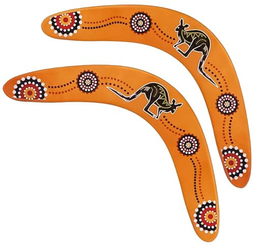 deegbbyi 2 Stück Bumerang, Bumerang mit Klassischer Form, Boomerang V Shaped Outdoor, Premium Holz Boomerang, Wurfspiel für Kinder, für Erwachsene Kinder Outdoor Sport Toys Spiele