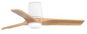 Faro Heypine Small 3 Blade Ceiling Fan Matt White, Pine with Light 2700-4000 - 6000K