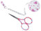The Quilted Bear - Pink Heart 3.5 Embroidery Scissors & Pink Heart Retractable Tape Measure with Double Sided Metric & Imperial Measuring Tape for Sewing, Tailors or a Body Measuring Tape 150cm/60