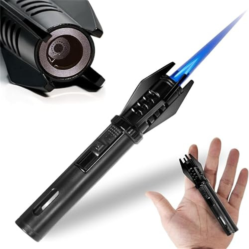 Luxblaze Lightsaber Lighter – Portable Camping and Torch, Refillable Straight Flame Bright Fire Lighters with Safety Lock for Camping Campfires Kitchen, Windproof Lightsaber with Safety Lock