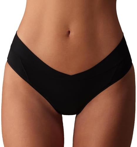 Underdays The Everyday Brief – Black/White Micro-Modal Underwear for Women | Ultra-Soft TENCEL™ Fabric, Breathable, No VPL, All-Day Comfort (XS–XXL)
