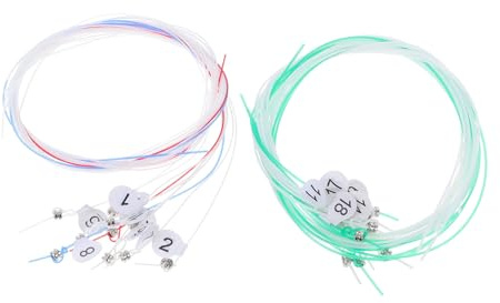 Nylon Leiersaiten Standard Spannung 19 Stück, für Lyra Harfe | 1 Satz, Farbcodiert für Instrumentenpflege und Musikunterricht, Passend für Musiker und Lehrkräfte