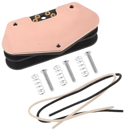 QUMIIRITY Kit de Micro Humbucker pour Guitare Électrique Pont Double Bobinage, Assemblage DIY en Métal et Plastique, pour Captation Sonore en Concert