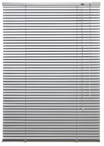 WR-Design Alu Jalousie Silber - Breite 40 bis 240 cm - Höhe 130/160 / 220 cm - Tür Fenster Rollo Jalousette Aluminium Fensterjalousie Lamellen Metall (120 x 160 cm)