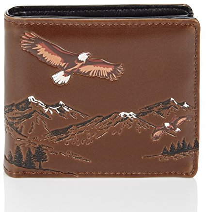 SHAGWEAR Geldbörse Männer Adler Herren Portemonnaie - Brieftasche - hochwertiger Männer Geldbeutel - Groß Adler/Mountain Eagle