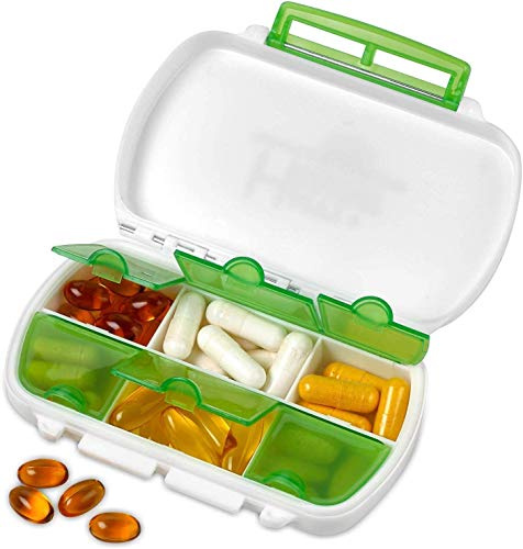 Boîte à Médicaments Étanche - Pilulier de Qualité sans BPA pour vos Comprimés, Compléments Alimentaires et Vitamines, Idéal pour les Voyages et Usage Qutoidien, par MEDca