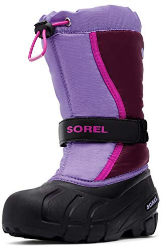 Sorel KIDS FLURRY Schneestiefel für Unisex Kinder, Lila (Purple Dahlia x Paisley Purple) - Youth, 34 EU