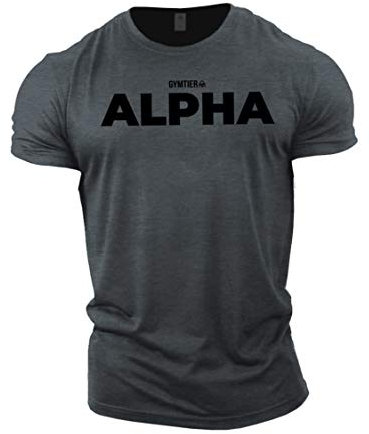 GYMTIER Alpha - Bodybuilding-T - Shirt | Herren Fitness T-Shirt Muskelshirt Trainingsbekleidung